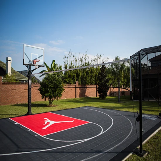 Используемая поверхность спорт двора двора настила баскетбола жилая гибкая